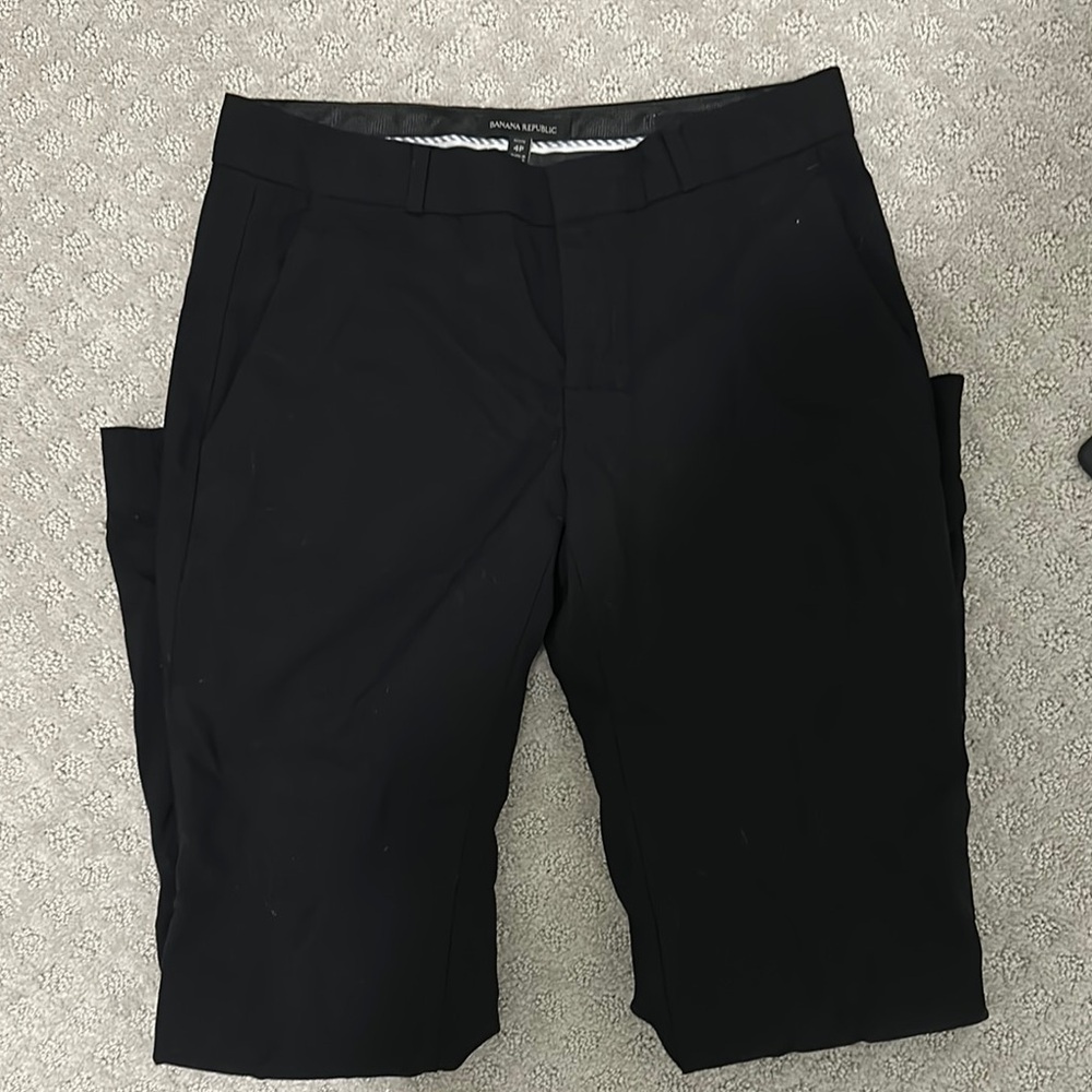 Banana Republic Black Slim Boot Cut Flare Pants